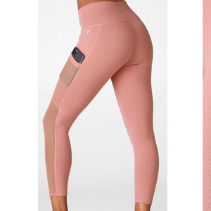 Fabletics On The Go Capri Mesh Leggings